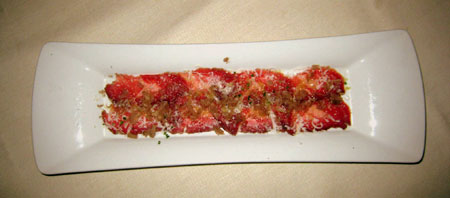 Carpaccio con tartufo bianco Carpaccio con tartufo bianco