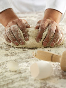 focaccia_backen Beim Backen