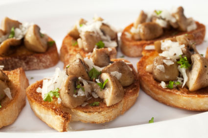 Bruschetta aux champignons