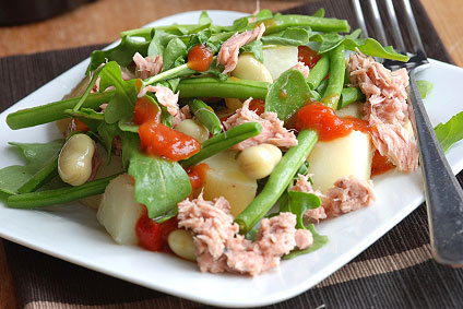 Salade de haricots à la ligurienne