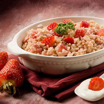 Risotto aux fraises