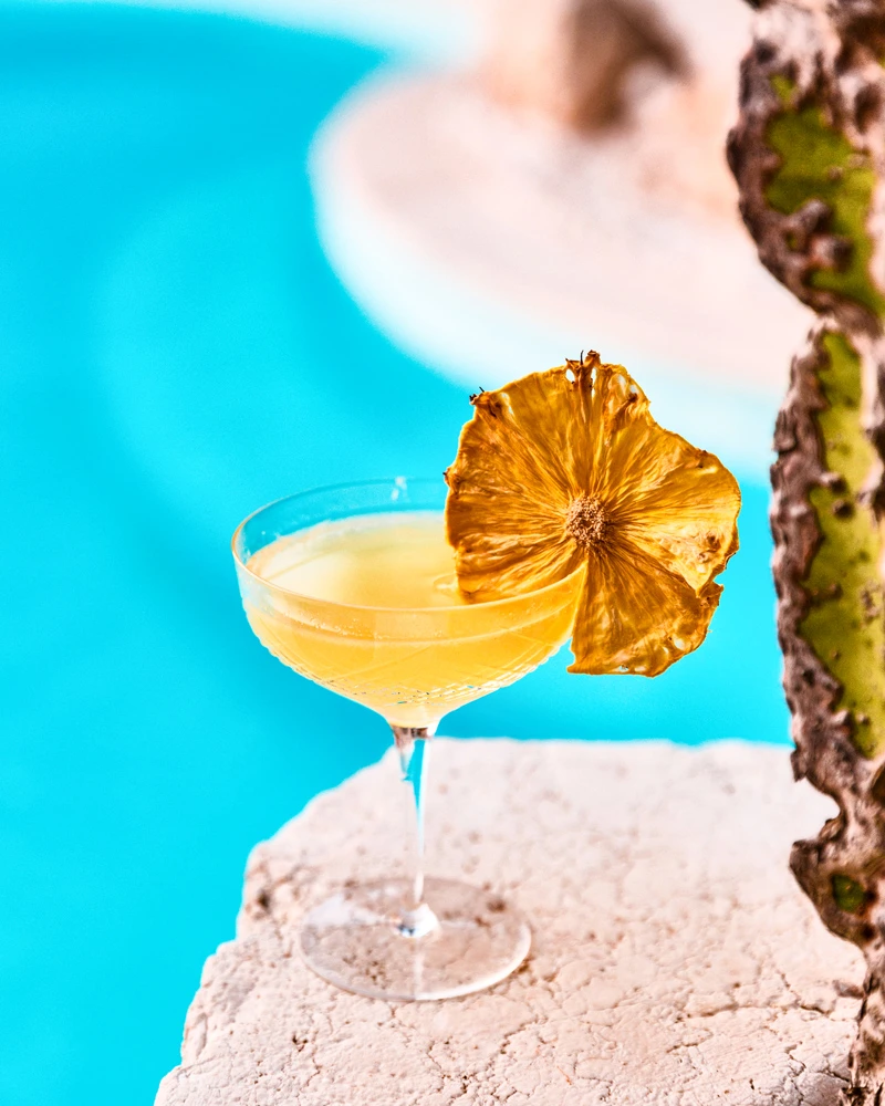 L'Aperitivo Nonino Botanical Drink – mit passenden Accessoires arrangiert