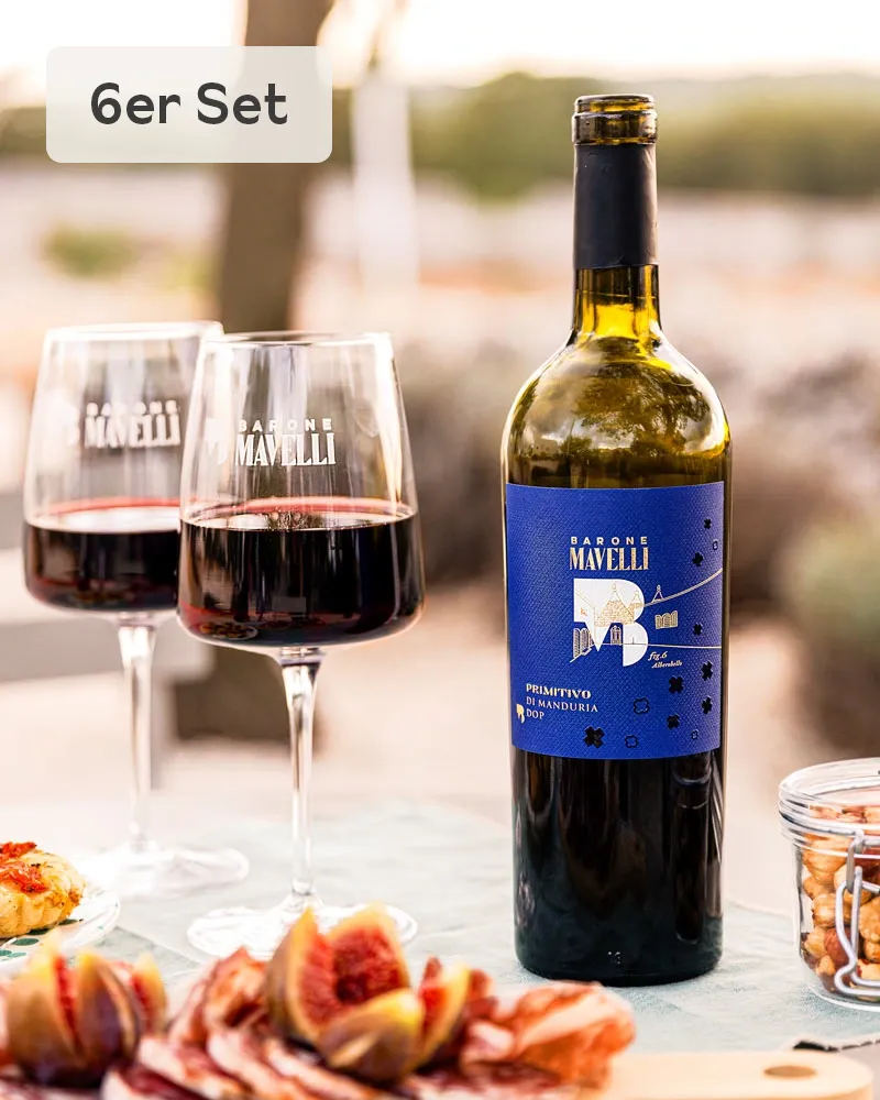 Primitivo di Manduria DOP - 6x vin rouge primé