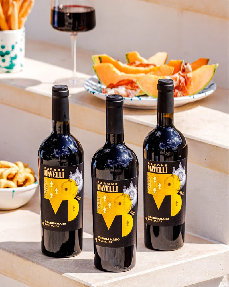 Negroamaro des Pouilles IGP - vin rouge, lot de 3 Negroamaro IGP - Sparset 3 x 0,75 l