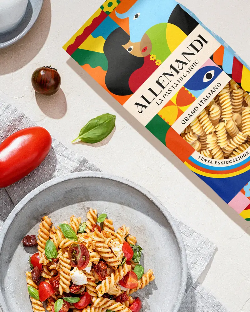 Fusilli - Pâtes premium Fusilli - Premiumpasta – ansprechend in Szene gesetzt