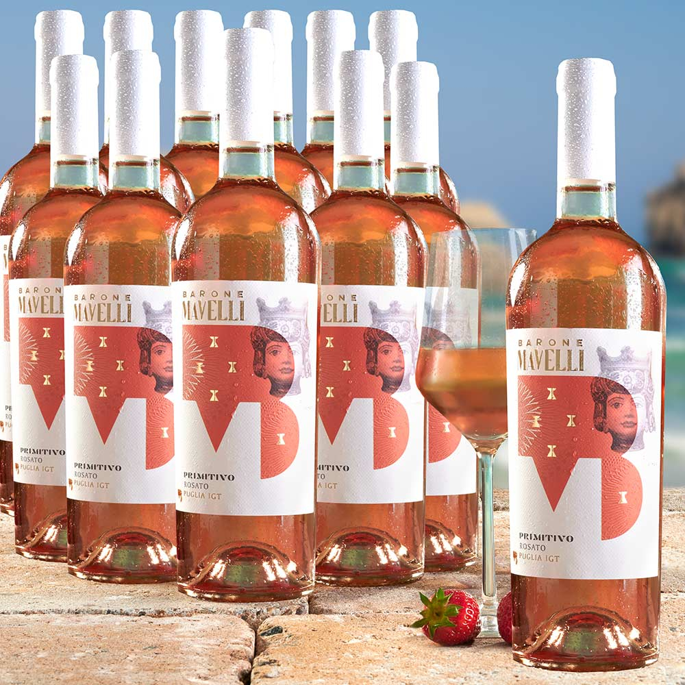 Vorteilspaket Primitivo Rosato IGT - 12 x 0,75 l
