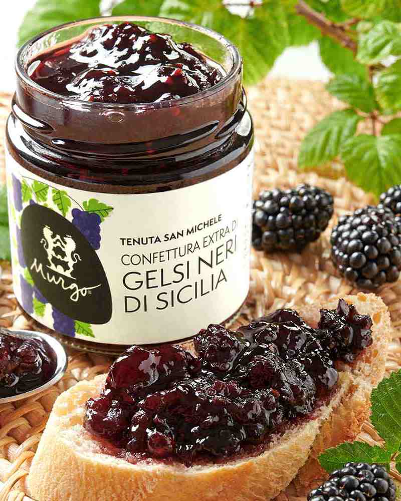 Confiture de mûres de Sicile Sizilianische Konfitüre aus schwarzen Maulbeeren