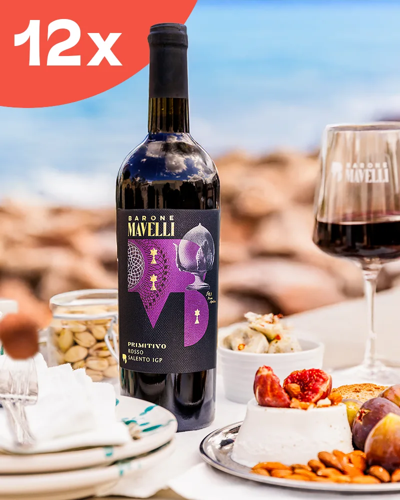 Offerta promozionale 12 bottiglie Primitivo Puglia IGP