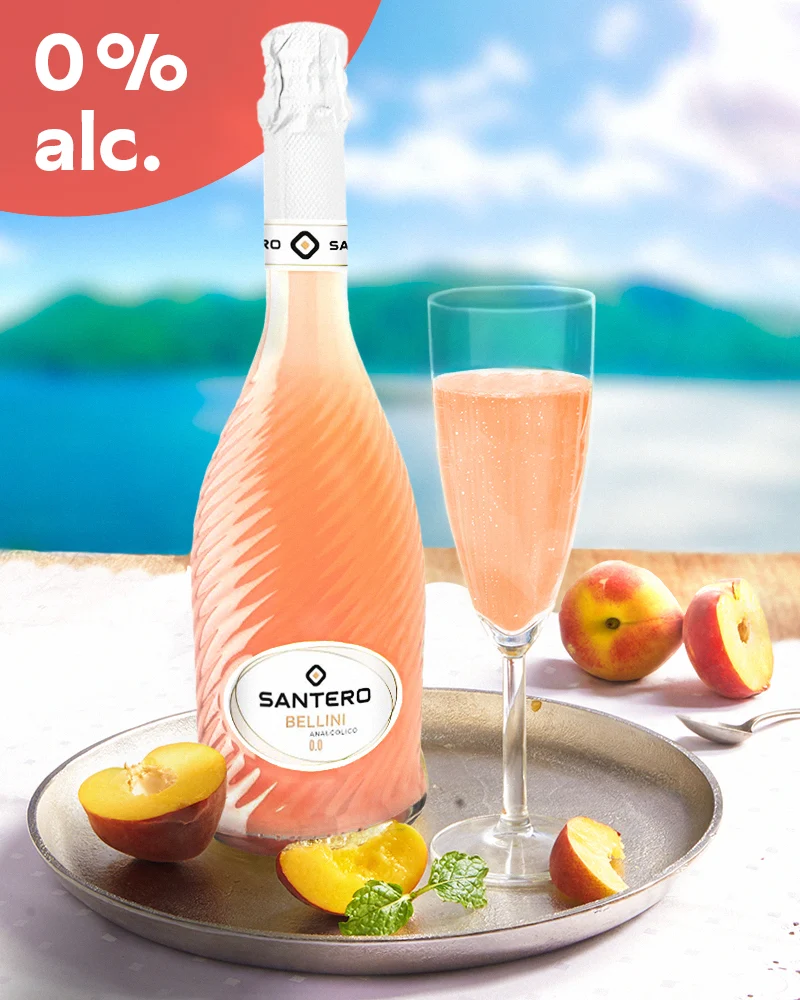 Bellini - cocktail de pêches sans alcool Bellini - alkoholfreier Pfirsichcocktail