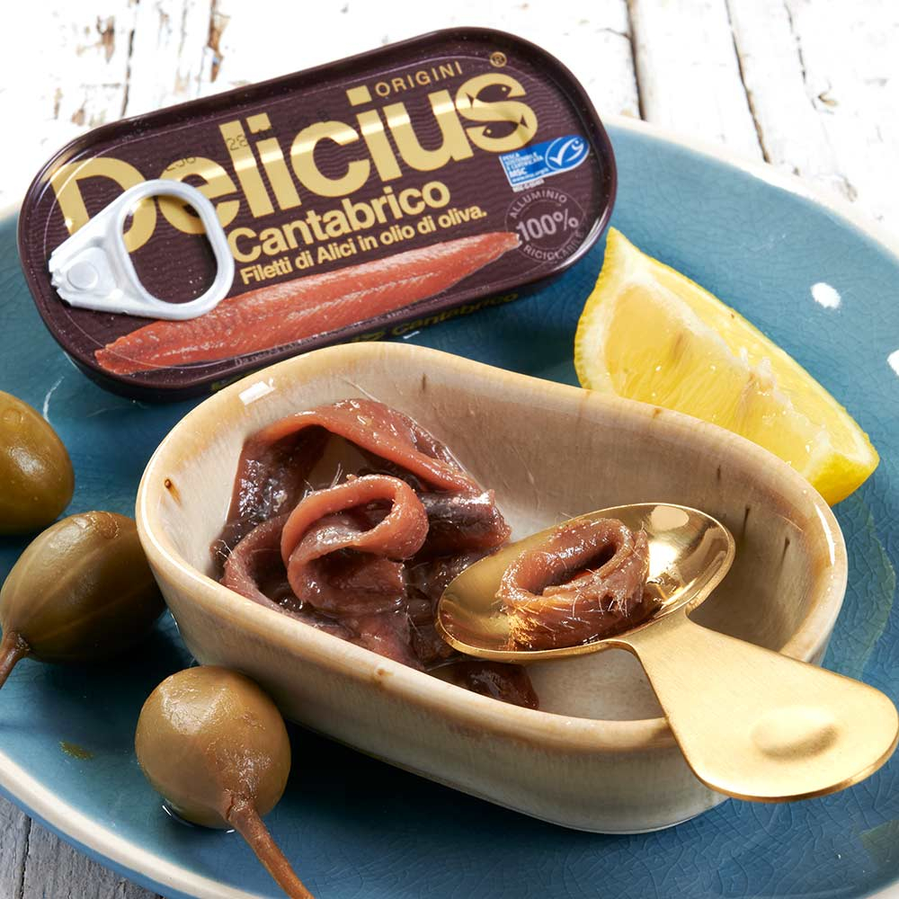 Filets d'anchois premium - dans de l'huile olive