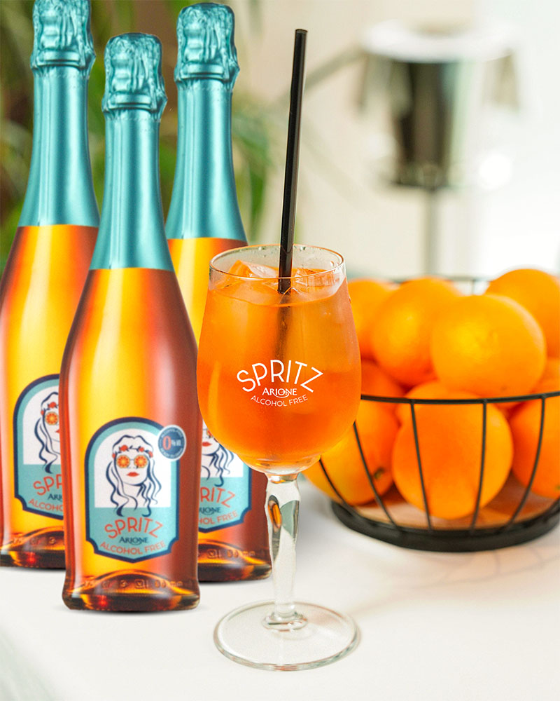 Arione Spritz sans alcool - Lot avantageux de 3 bouteilles
