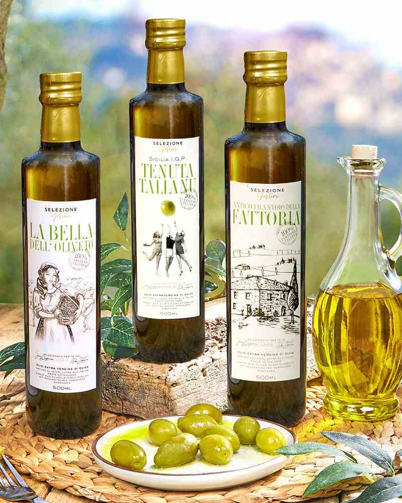 Terzetto Eccellenza - Trio d'huiles d'olives Terzetto Eccellenza - Premium Olivenöl 3x