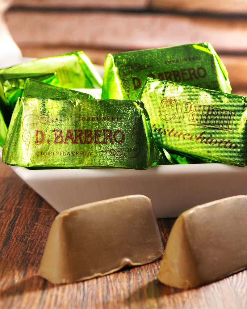 Pralines fondantes aux pistaches Zartschmelzende Pistazienpralinen