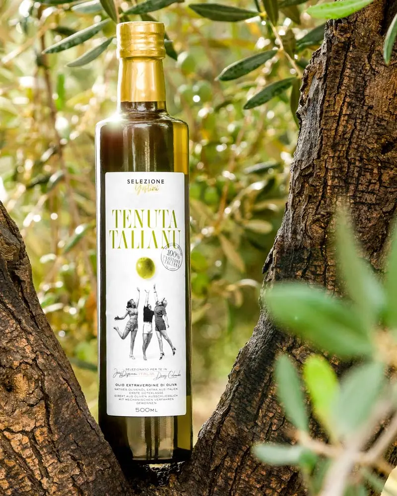 Tenuta Talianu - Huile d'olive premium de Sicile Tenuta Talianu - Premium Olivenöl aus Sizilien – mit hochwertiger Textur und Farbe