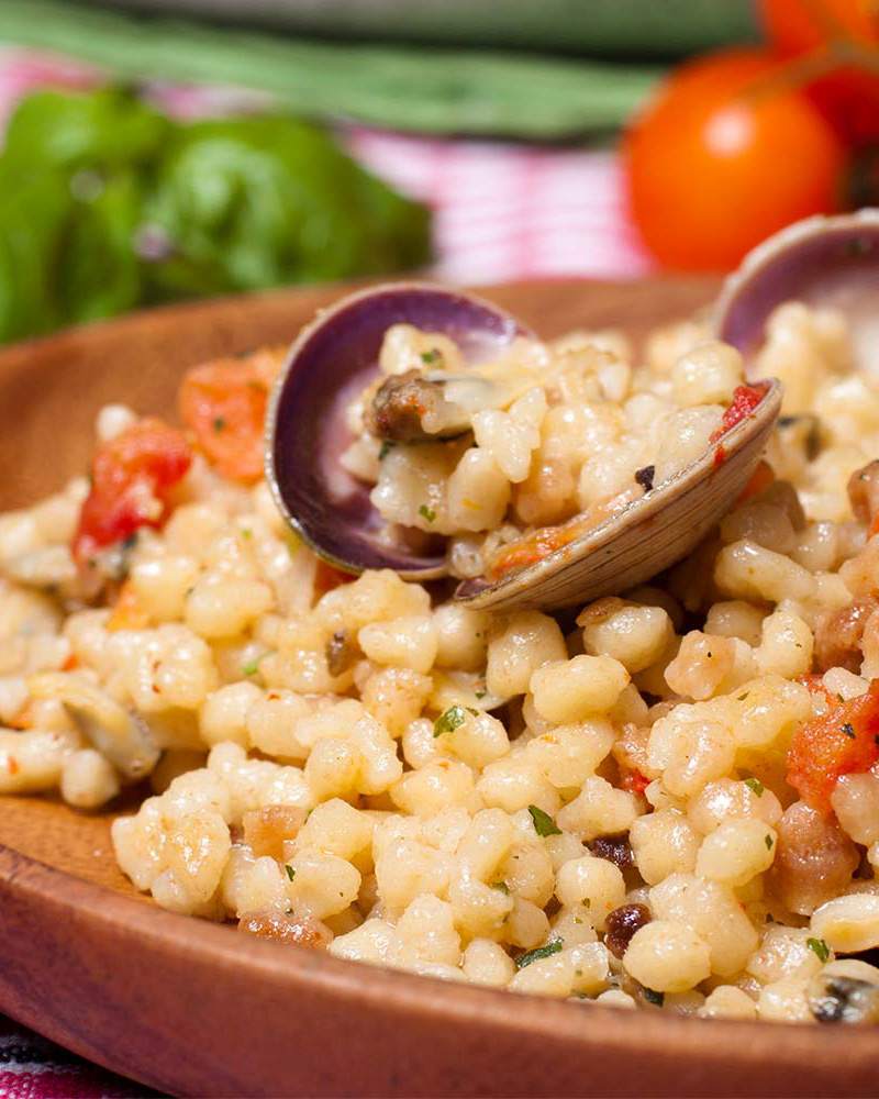 Fregola sardes grillées Fregola Sarda tostata