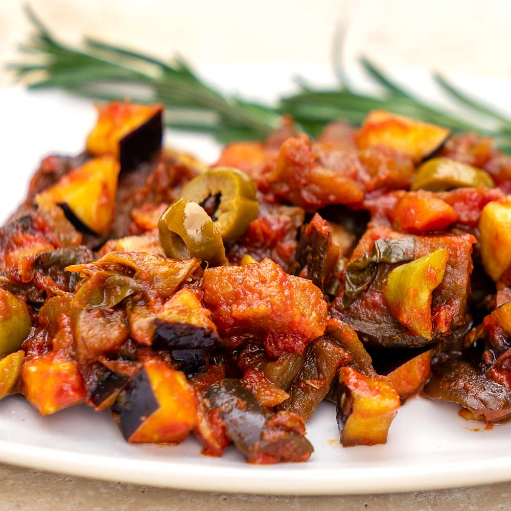 Caponata di Melanzane Cutrera Antipasto Aubergine Sicile