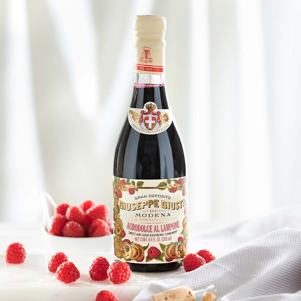 Agrodolce aux framboises