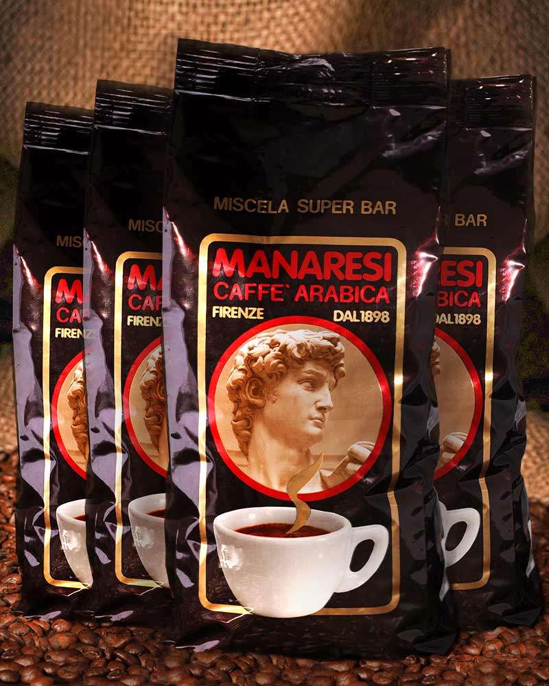 Set avantageux Espresso Super Bar Brown, grains entiers - 4 x 1 kg Sparset Espresso Super Bar Brown, ganze Bohnen - 4 x 1 kg