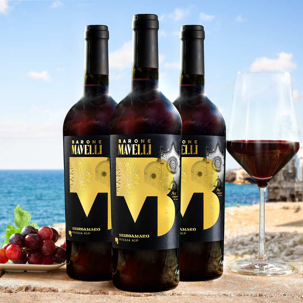 Set avantageux de 3x bouteilles  Negroamaro IGP