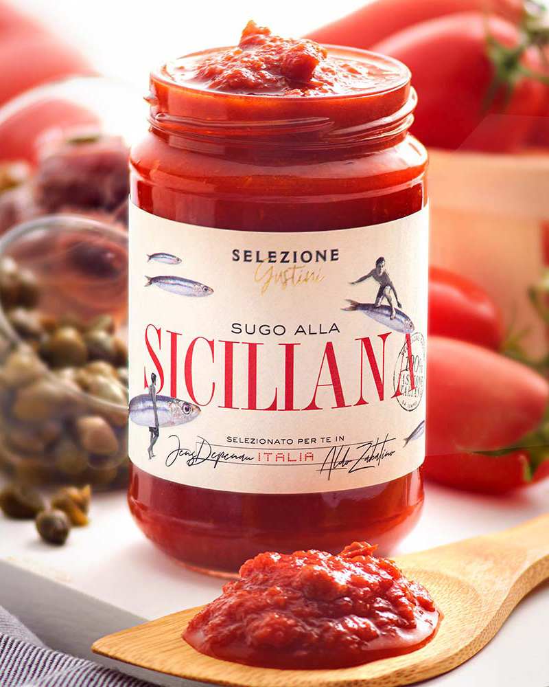 Sauce tomate aux câpres et anchois Tomatensoße mit Sardellen
