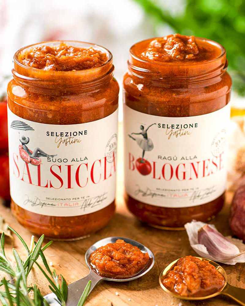 Sauce bolognaise et sauce à la saucisse Tomatensoßen Salsiccia und Bolognese - 2er Set