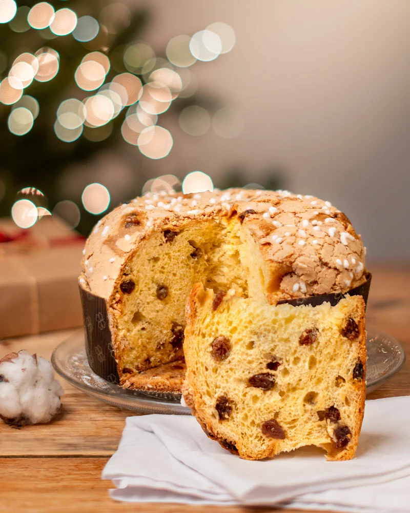 Panettone Moscato Panettone mit Moscato - im Geschenkkarton – ansprechend in Szene gesetzt