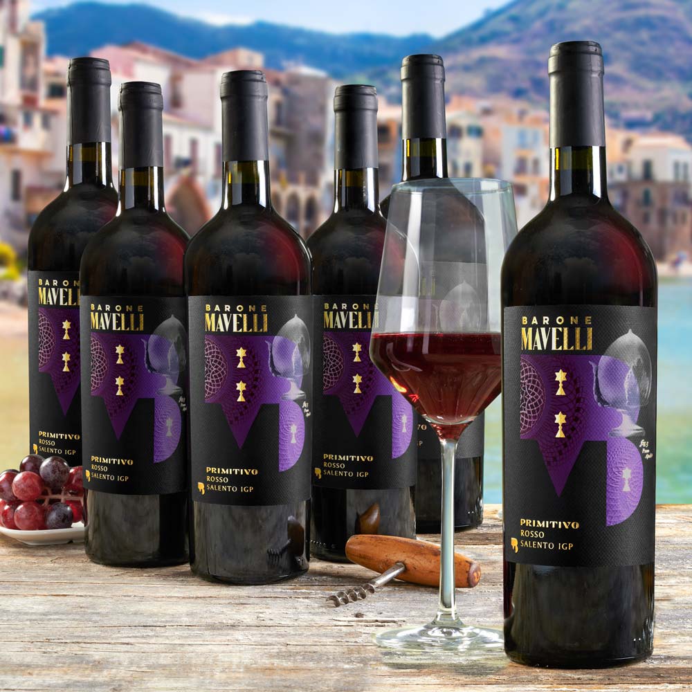 Offerta promozionale 6 bottiglie Primitivo Salento IGT