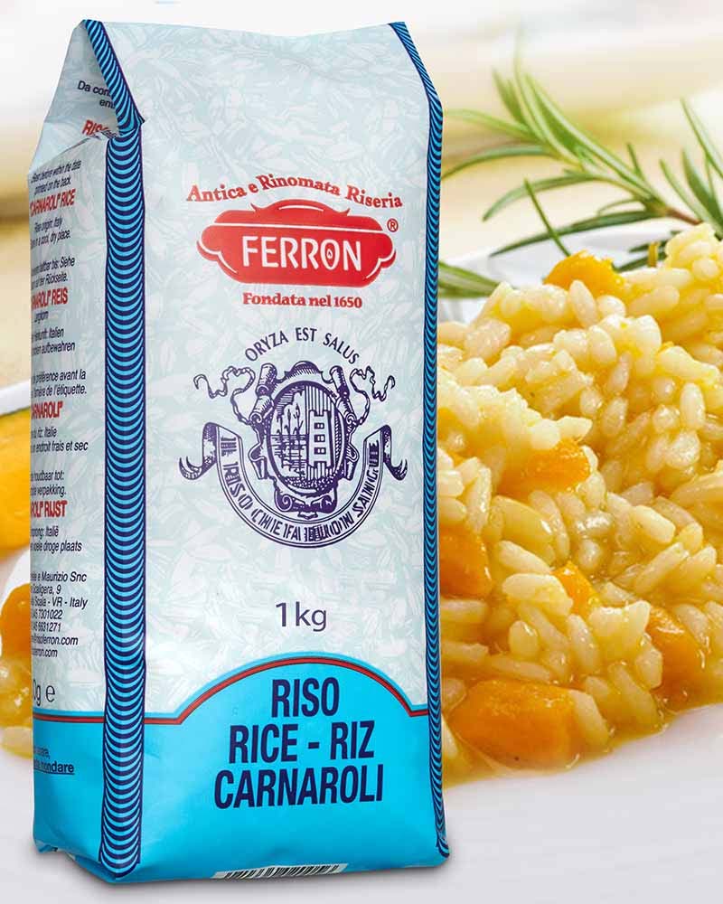 Riz Carnaroli superfin pour Risotto Carnaroli - Risottoreis, 1 kg