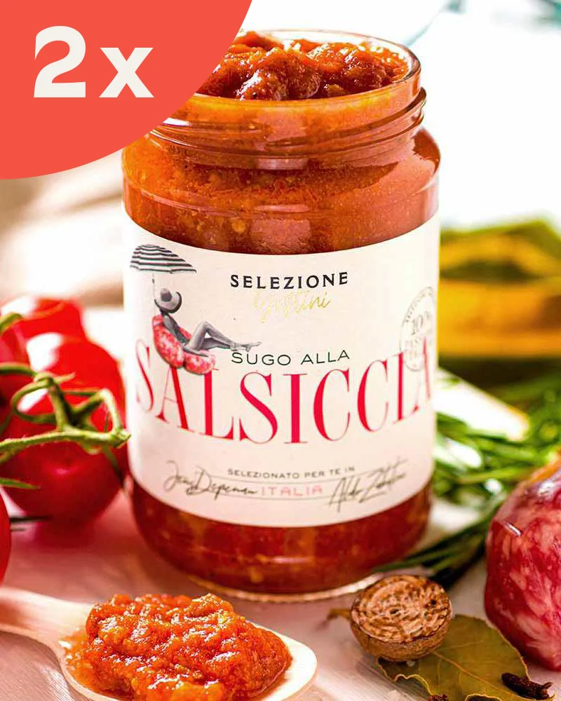 Sauce tomate à la saucisse - lot de 2