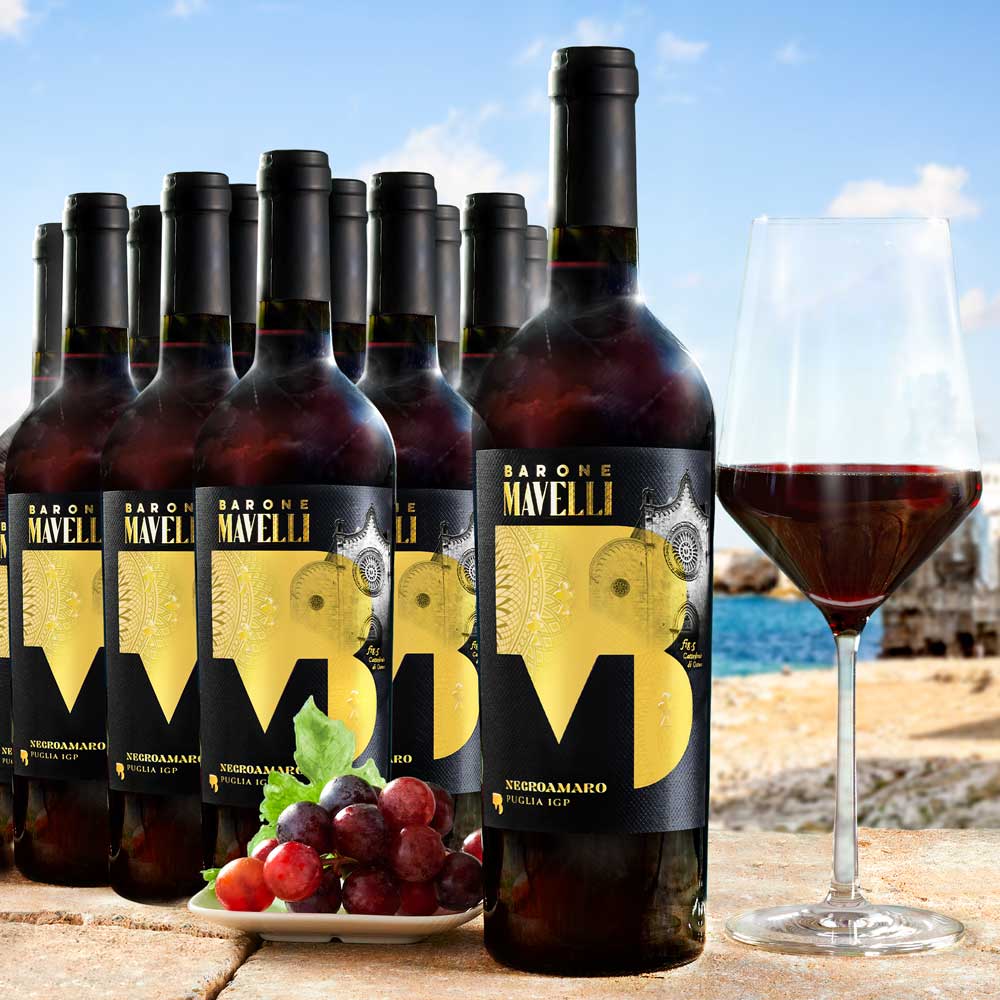 Set avantageux de 12x bouteilles Negroamaro IGP