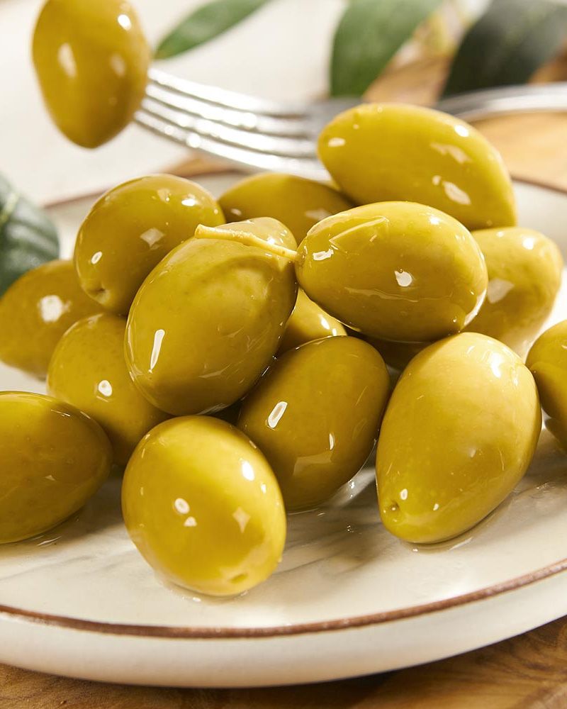 Olives vertes  géantes - non dénoyautées