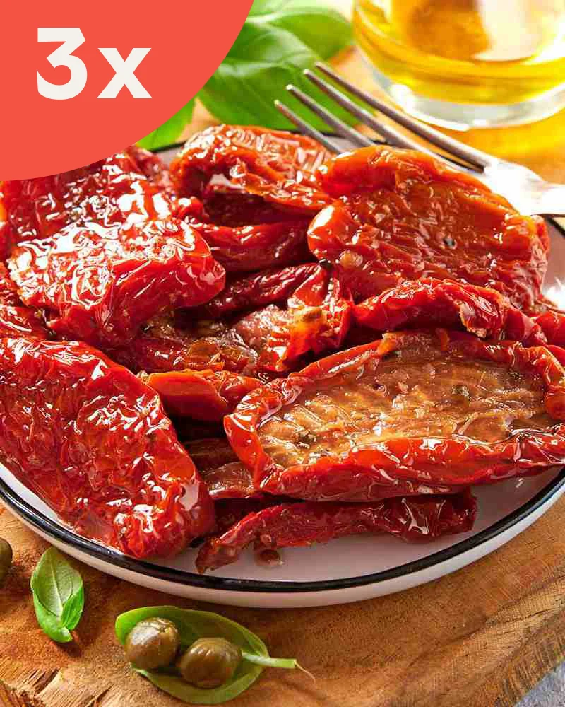 Tomates séchées marinées dans de l'huile