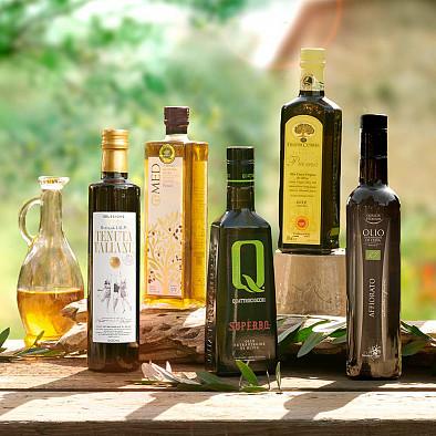 Huiles d'olive - Selezione grande – lot avantageux de 5 huiles