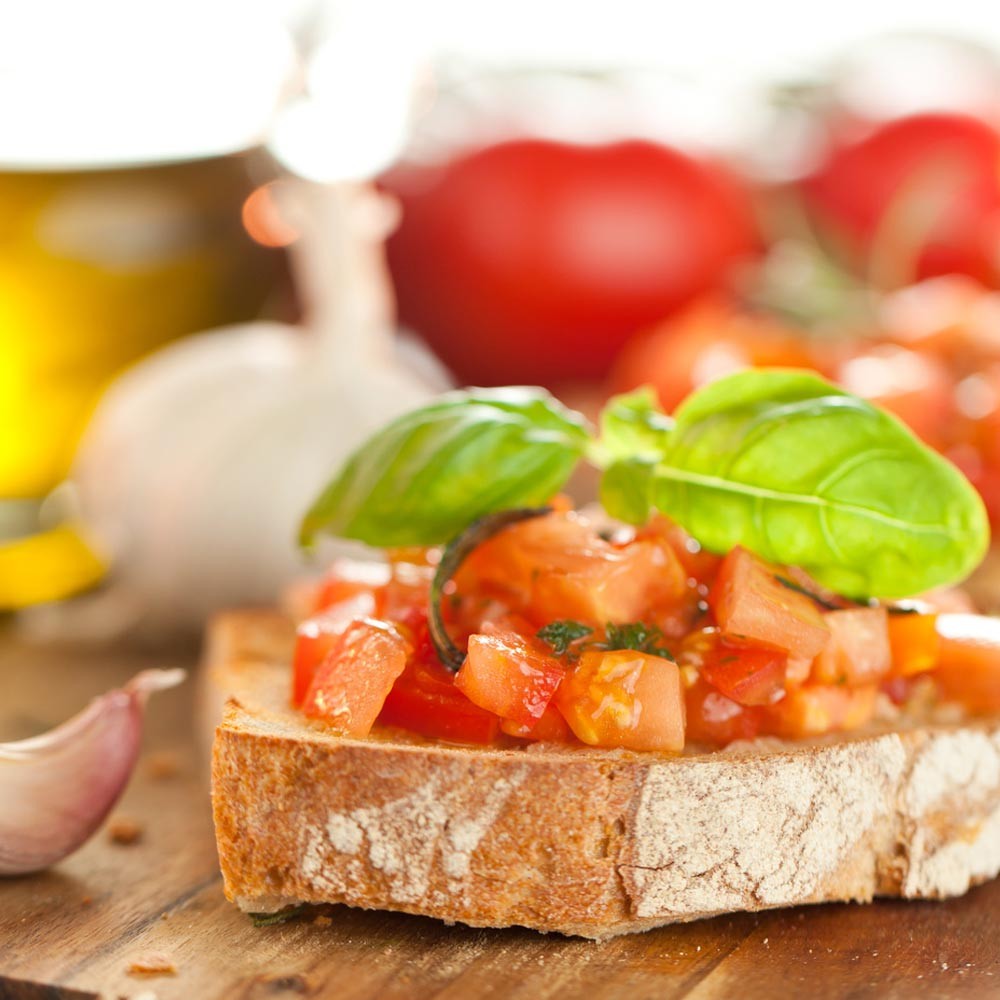 Bruschetta Tomates Antipasto Gusto Rosso Gustini Épicerie fine