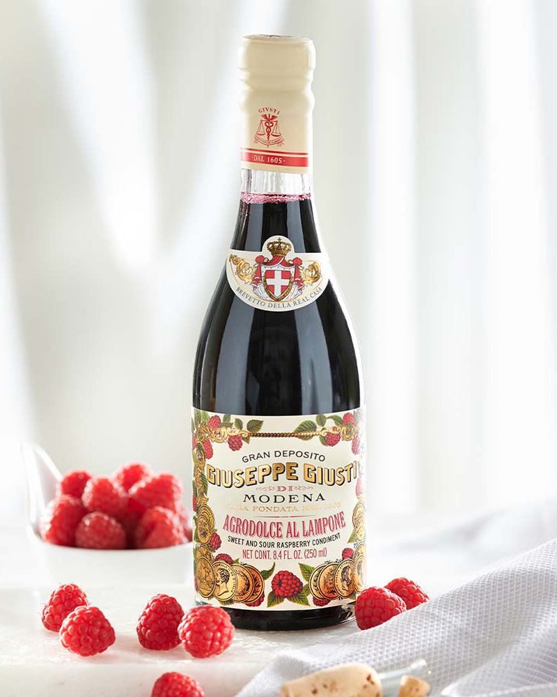 Agrodolce aux framboises Agrodolce mit Himbeeren