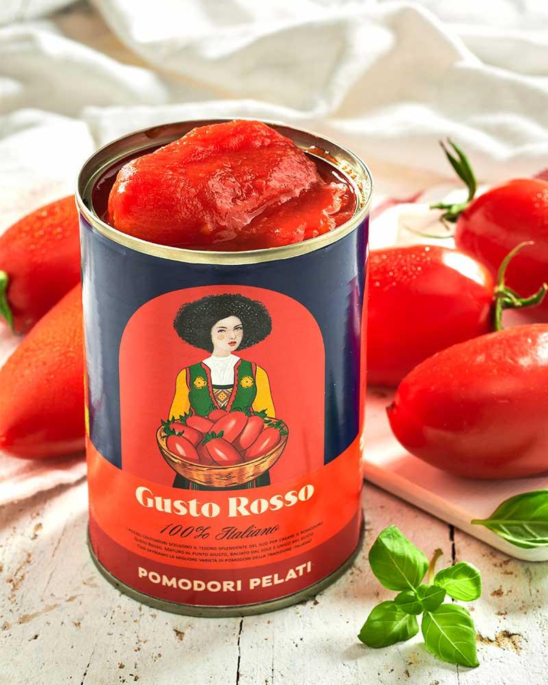 Pelati - tomates pelées italiennes Pelati - italienische geschälte Tomaten