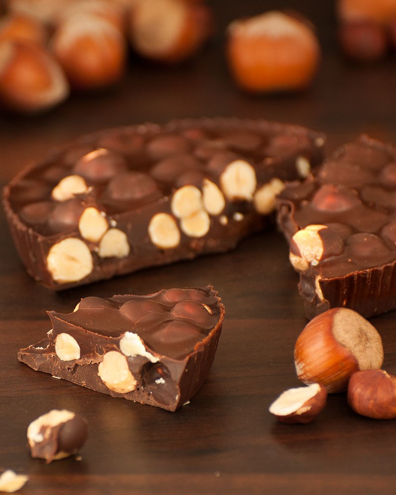 Chocolat aux noisettes Cioccolato fondente con nocciole