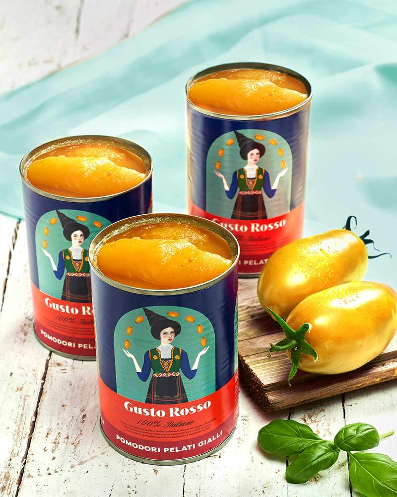 Tomates jaunes pelées - lot de 3 Gelbe geschälte Tomaten - 3er Set