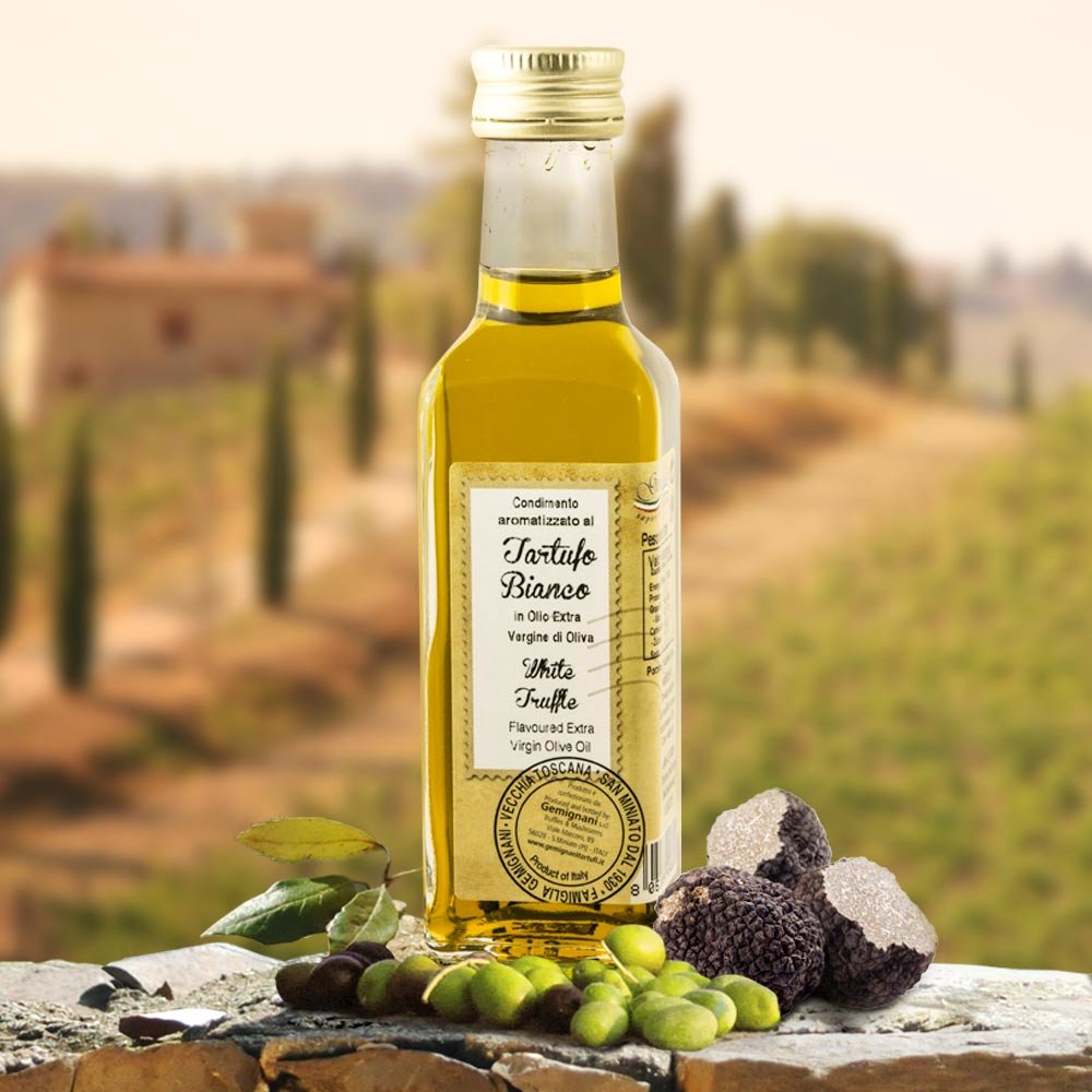 Huile de truffes aux truffes blanches de Toscane