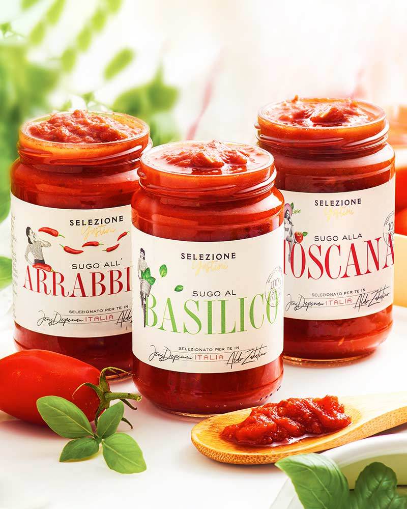 Lot découverte de 3 Sugos italiens originaux 3x Original italienisches Sugo im Probierpaket